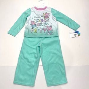 Peppa Pig Toddler Girls Pajamas Sz 3T
